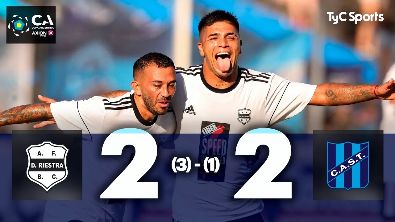 ไฮไลท์ฟุตบอล เดปอร์ติโบ ริเอสตร้า เสมอ ซาน เทลโม่ 2-2 ในศึกอาร์เจนติน่า คัพ 2025 วันที่ 6 มีนาคม 2568