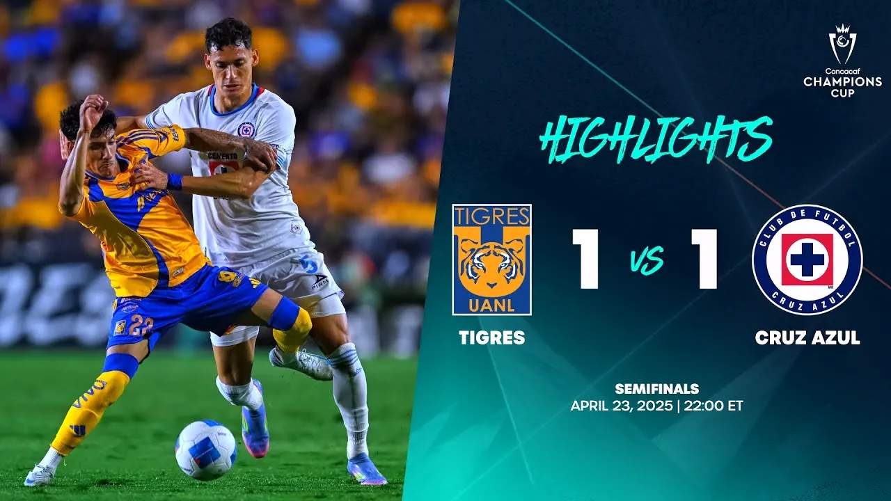 ไลฟ์บอล 2567 เสิร์ฟไฮไลท์คอนคาเคฟ แชมเปี้ยนส์ คัพ 2025 ไทเกรส ยูเอเอ็นแอล เสมอกับ ครูซ อาซูล 1-1 วันที่ 24 เมษายน 2568