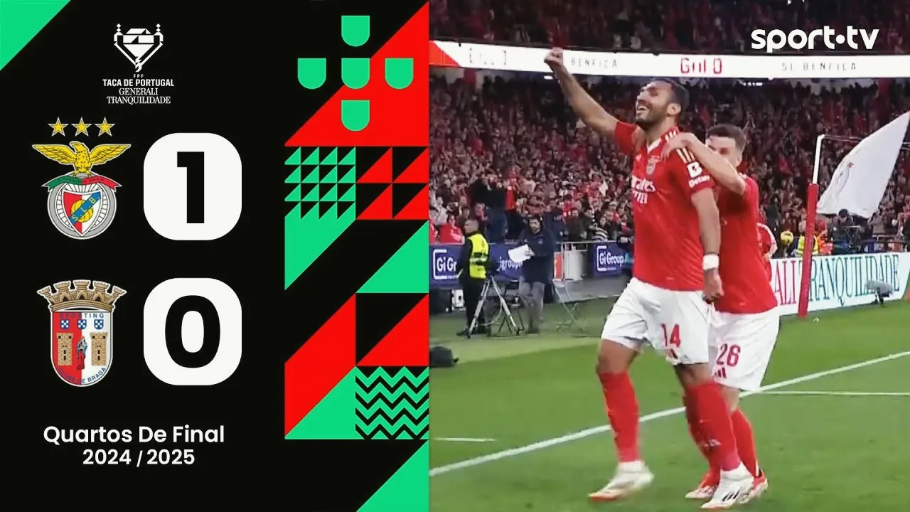 เจาะลึกไฮไลท์ฟุตบอล เบนฟิก้า เฉือนชนะ สปอร์ติ้ง บราก้า 1-0 ศึกโปรตุเกส คัพ ฤดูกาล 2025 วันที่ 27 กุมภาพันธ์ 2568 จาก liveball2567.com